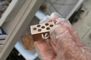 Copper block for slotter unit